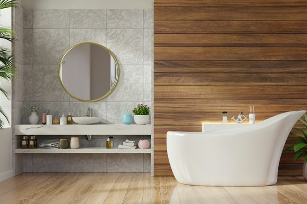 Salle de bain travertin bois : la clé d'une ambiance zen